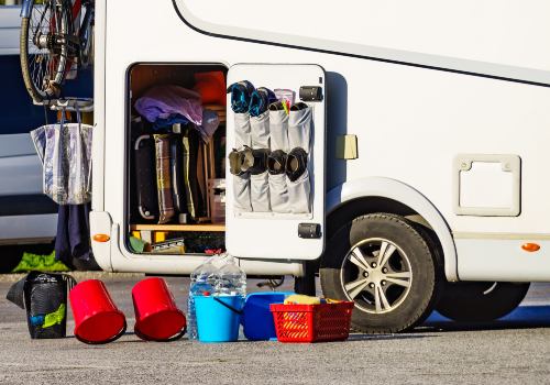 Clearing an RV of the unnecessary clutter