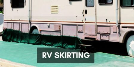 A cold weather RV skirting solutions
