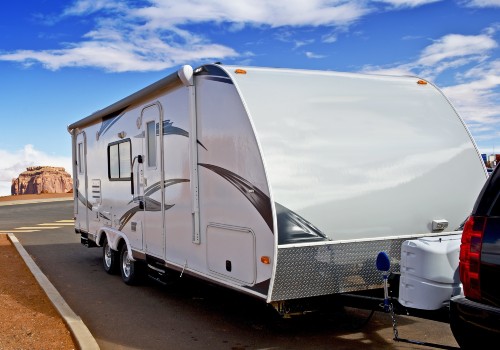 A Coleman travel trailer