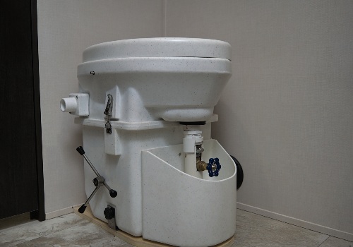 A composting toilet