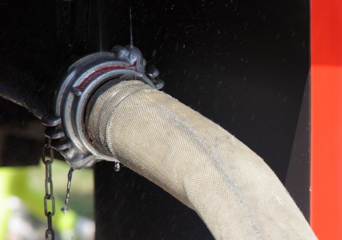 A connected RV sewer hookups