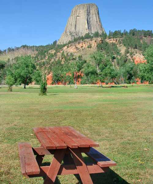 A Devils tower campground