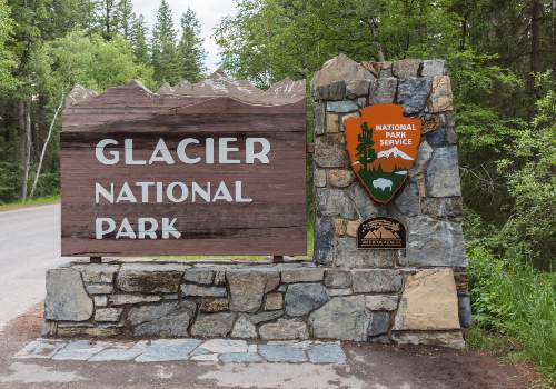 An entry to Glacier national park