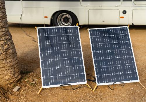Flexible solar panels for the RV