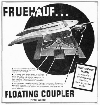 Fruehauf floating coupler