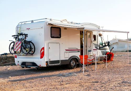 Full-time residents in an RV park