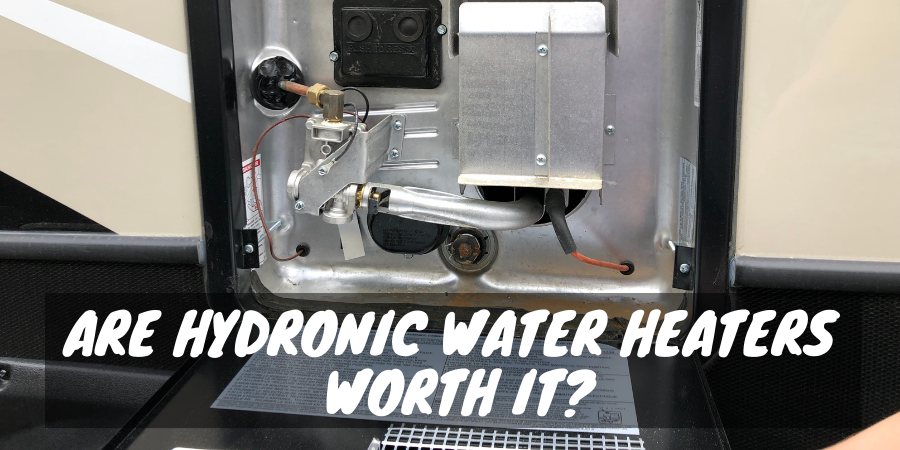 A hydronic water heater in the RV