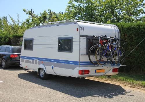 A laminated towing RV