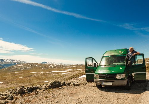 Man travelling with a tight RV budget
