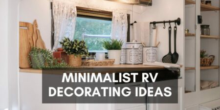 A minimalist RV decorating idea