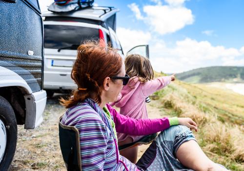 A mother and her daughter in full-time RVing 