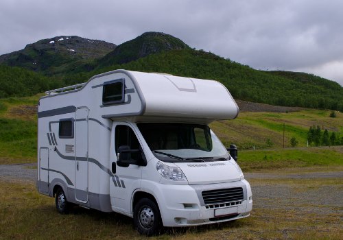A motorhome on a vacation