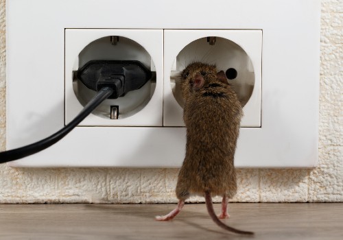 A mouse damaging a socket in an RV