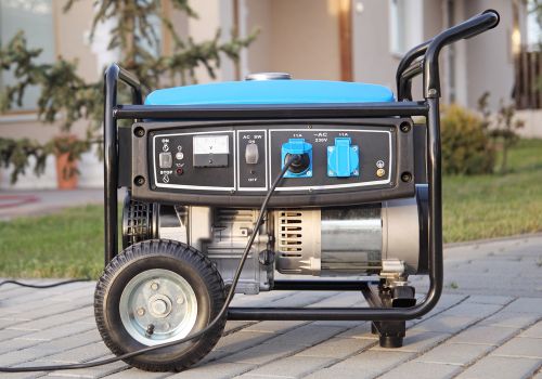 A portable electric generator for an RV