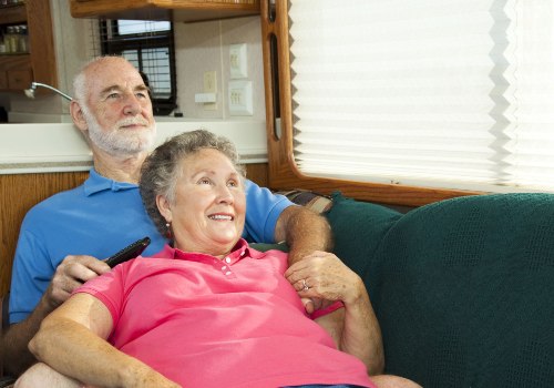 An RV entertainment for a senior couple