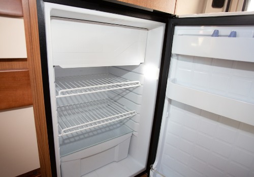 An RV refrigerator