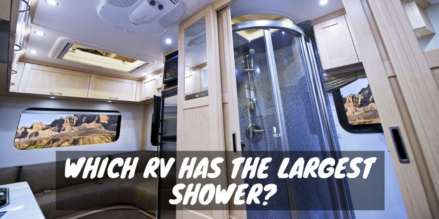 An RV with a large shower
