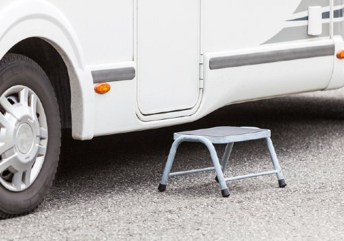 Using RV steps for safe exit and entry