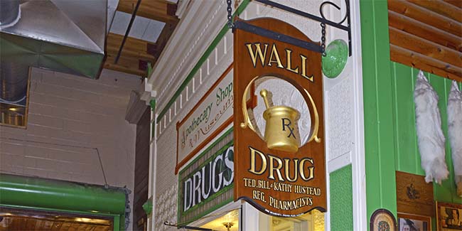 Wall Drug Store sign in South Dakota