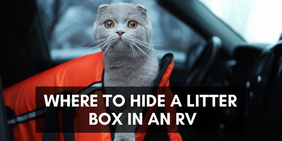 Where to hide a litter box in an RV