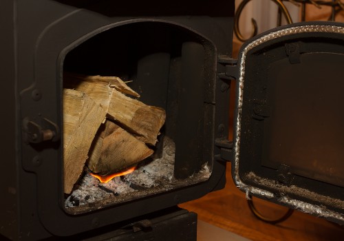 A wood stove to heat a camper